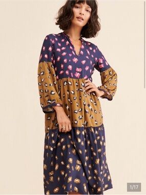 Anthropologie- Tammy Midi Dress Vilagallo size 0